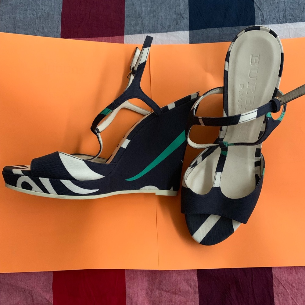 Burberry Prorsum Wedge Sandals